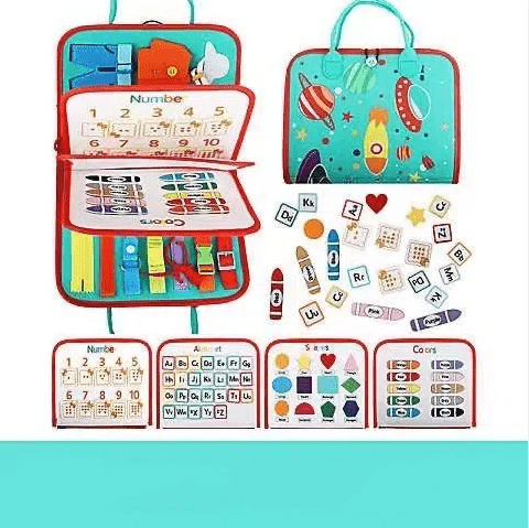 Handheld felt learning board, early education board, cross - border felt early education teaching aids, children's puzzle toys, dr - KIWI UNIVERS
