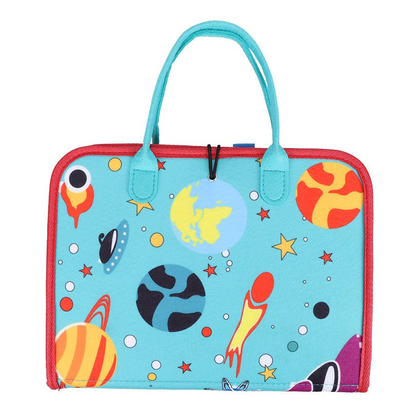 Handheld felt learning board, early education board, cross - border felt early education teaching aids, children's puzzle toys, dr - KIWI UNIVERS