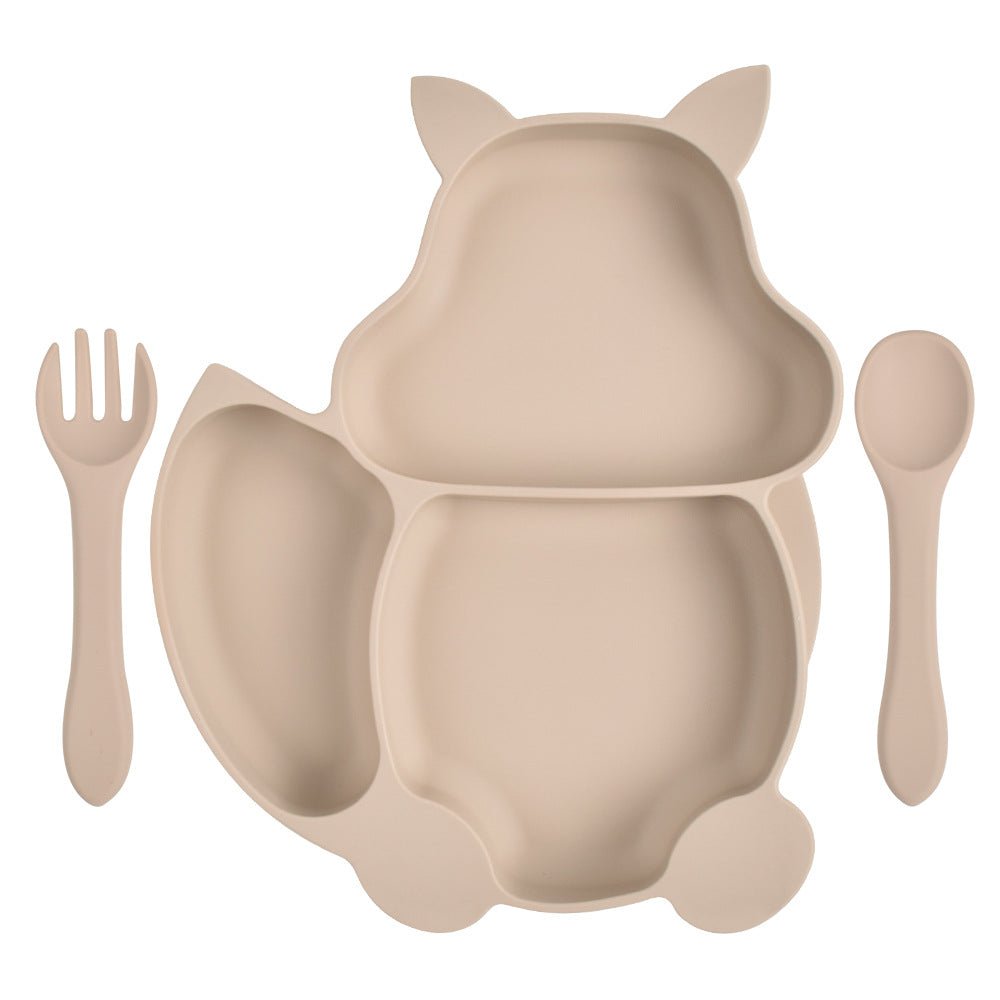 Vaisselle Silikon Enfant : Assiette et Couverts - KIWI UNIVERS