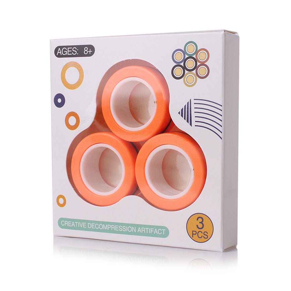 Jouet antiestrés : Bague magnétique rotativo - KIWI UNIVERS
