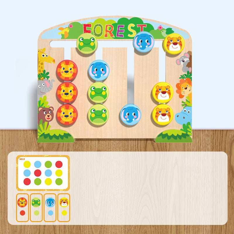 Wooden animal positioning game, thinking and logic, children's training, intelligence, cognition, early education - KIWI UNIVERS
