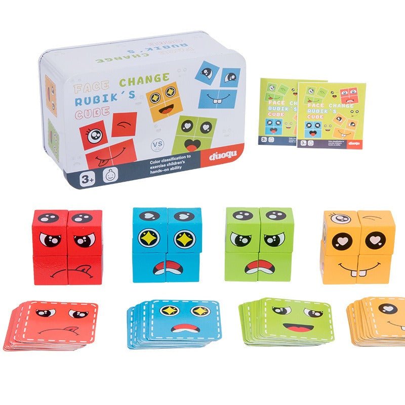 Children's fun logical thinking training, face changing, puzzle, parent - child interactive tabletop game toys - KIWI UNIVERS