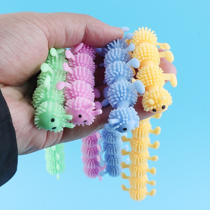 1pc 16 Knots Caterpillar Relieves Stress Toy Physiotherapy Releases Stress Fidget Toys Personalized Gift Juguetes Toys For kids - KIWI UNIVERS