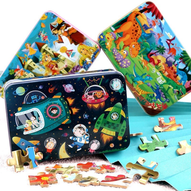 Puzzle en Bois 100 Pcs pour Enfants - KIWI UNIVERS