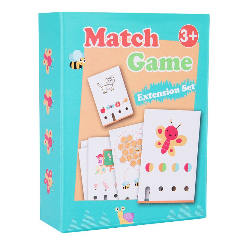 Fun Logic Thinking Puzzle Card Game Children's Early Education Puzzle Training Observation Pairing Wooden Christmas Toys Gift - KIWI UNIVERS