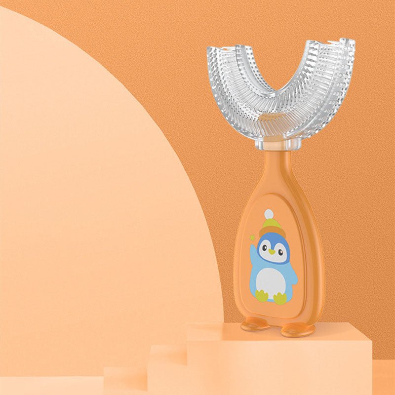 Manual Children's U - Shaped Toothbrush Silicone Toothbrush Baby Oral Cavity Cleaning Manual U - Shaped Teether - KIWI UNIVERS