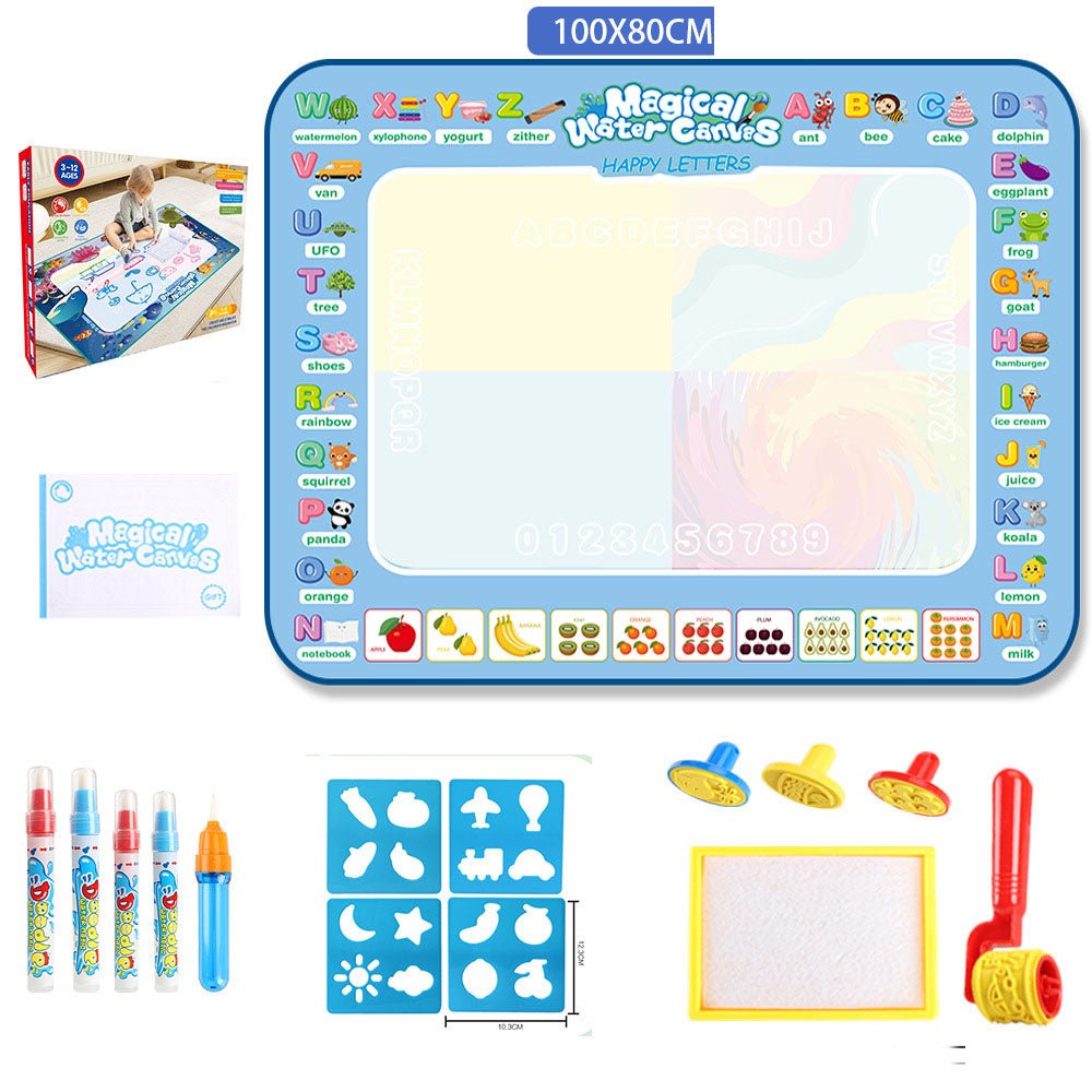 Water Doodle Mat Kids Toys Reusable Painting Writing Doodle Water Color Drawing Board Toddlers Preschool Education Toys - KIWI UNIVERS