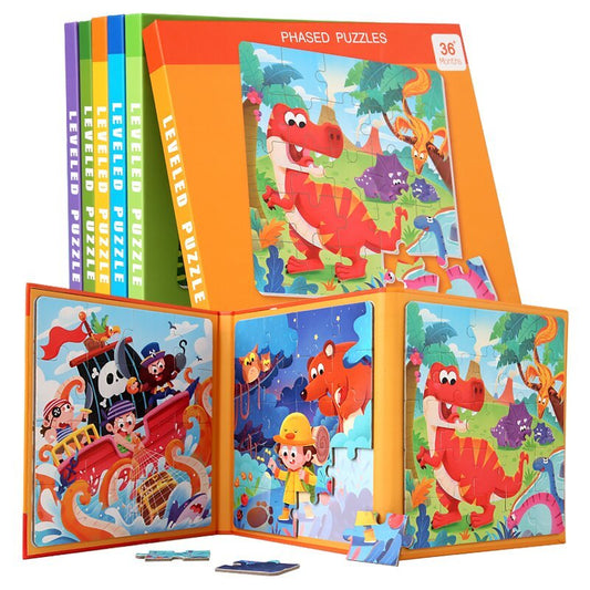 Children's Progressive Puzzle Magnetic Puzzle Young Magnetic Early Education Kindergarten 3 To 6 Years Old Boys And Girls Toys - KIWI UNIVERS