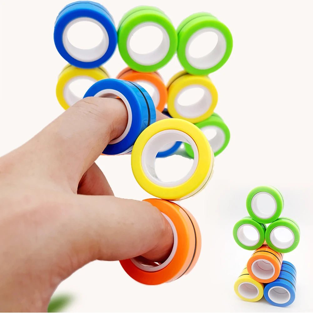 3pcs New Anti - Stress Magnetic Magic Rings Unzip Toys - KIWI UNIVERS