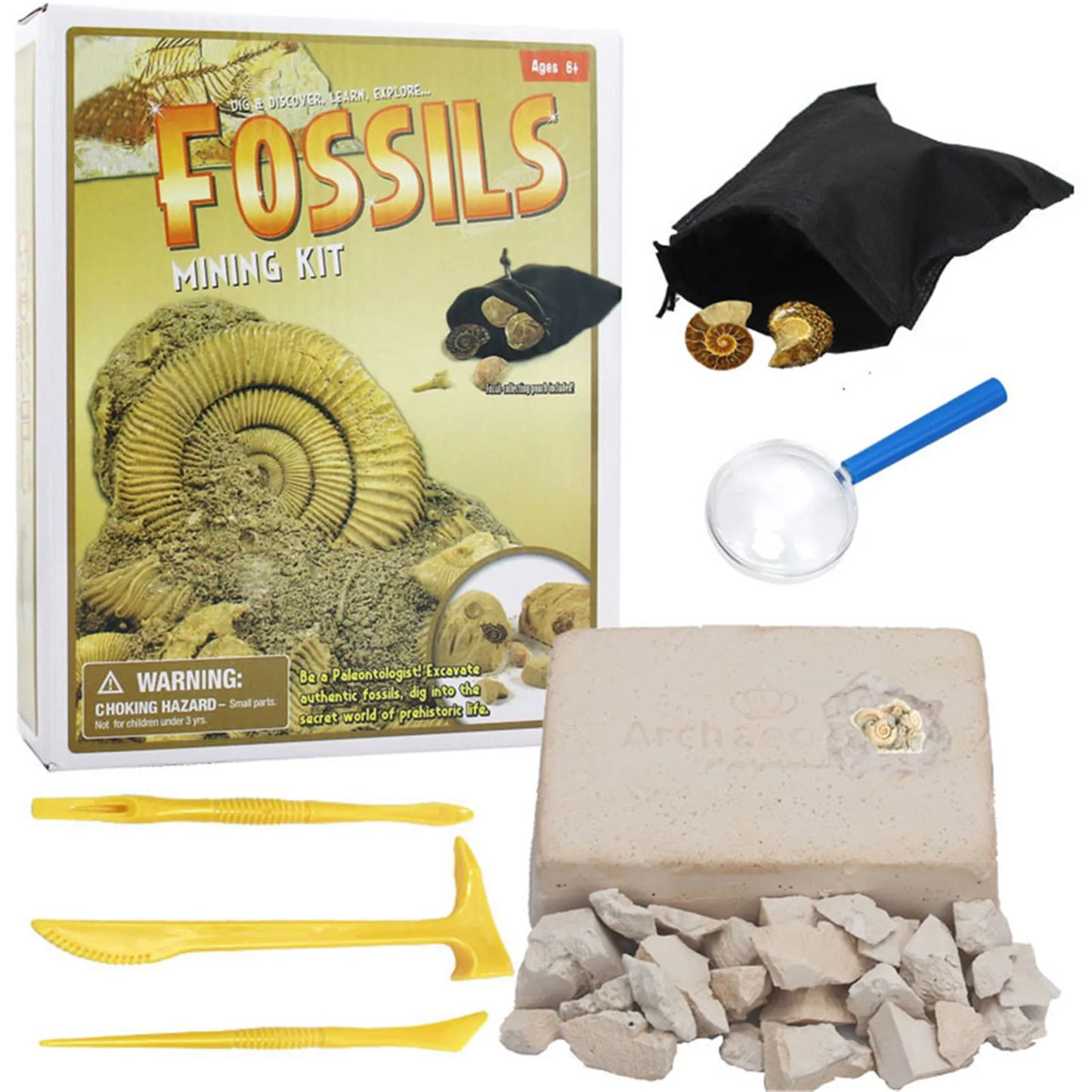DIY Mining Crystal Treasure Gems Archaeology Kids Cultivate Interest Exploration Excavation Toys - KIWI UNIVERS