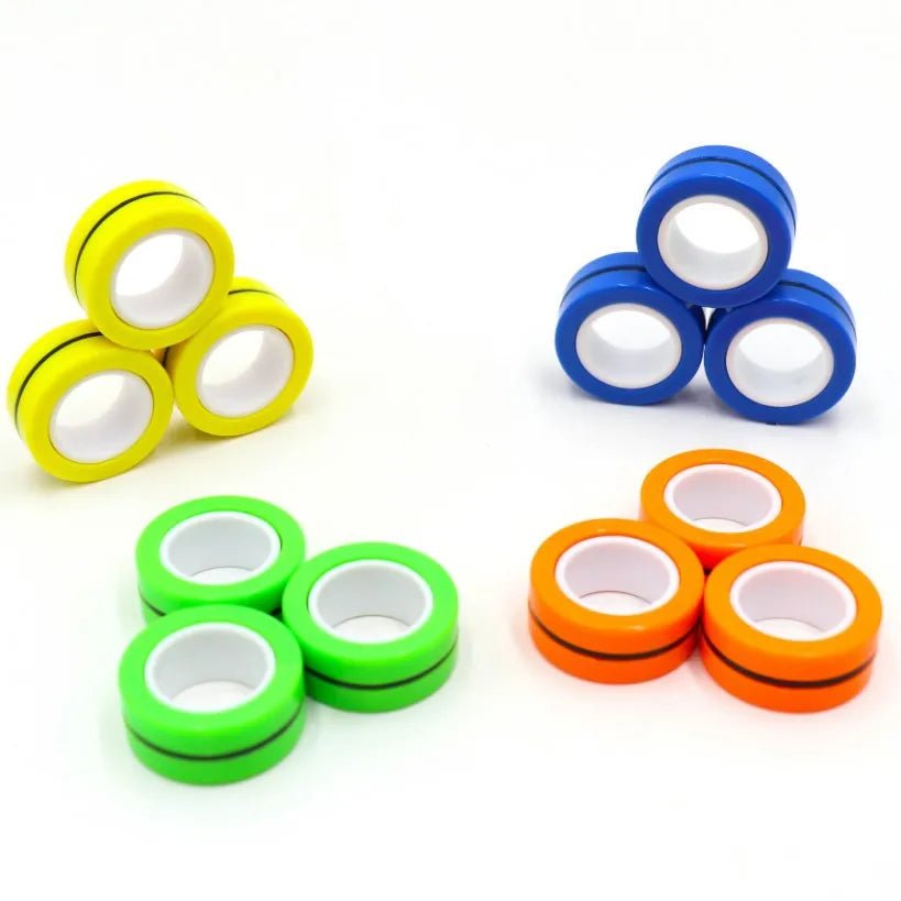 3pcs New Anti - Stress Magnetic Magic Rings Unzip Toys - KIWI UNIVERS