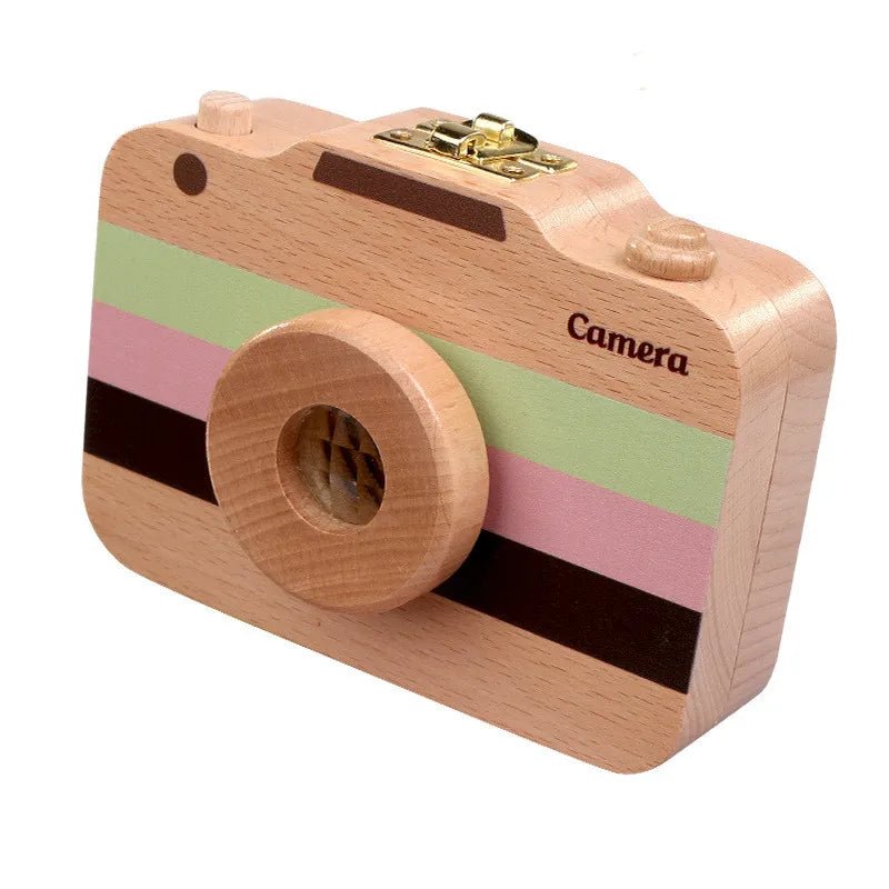 Wooden Children's Camera Toy Baby Teeth Box Baby Teeth Storage Box - KIWI UNIVERS
