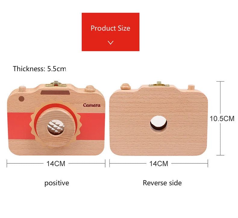 Wooden Children's Camera Toy Baby Teeth Box Baby Teeth Storage Box - KIWI UNIVERS