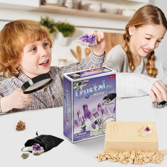 DIY Mining Crystal Treasure Gems Archaeology Kids Cultivate Interest Exploration Excavation Toys - KIWI UNIVERS