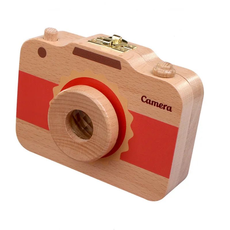Wooden Children's Camera Toy Baby Teeth Box Baby Teeth Storage Box - KIWI UNIVERS