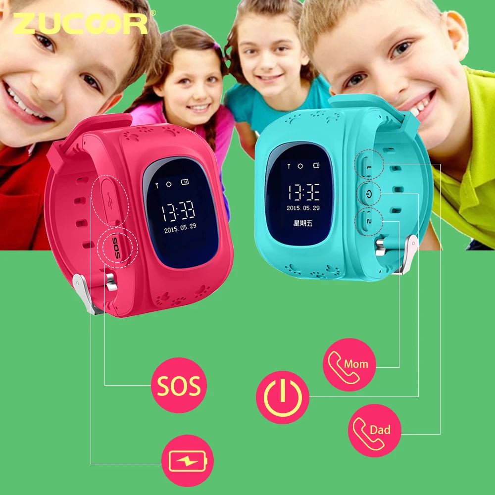 Smart Watch Support GSM 2G SIM Card Children Smartwatch GPS Tracker SOS Call Wristwatch Sport Clock for Kid Boy Girl Kids - KIWI UNIVERS