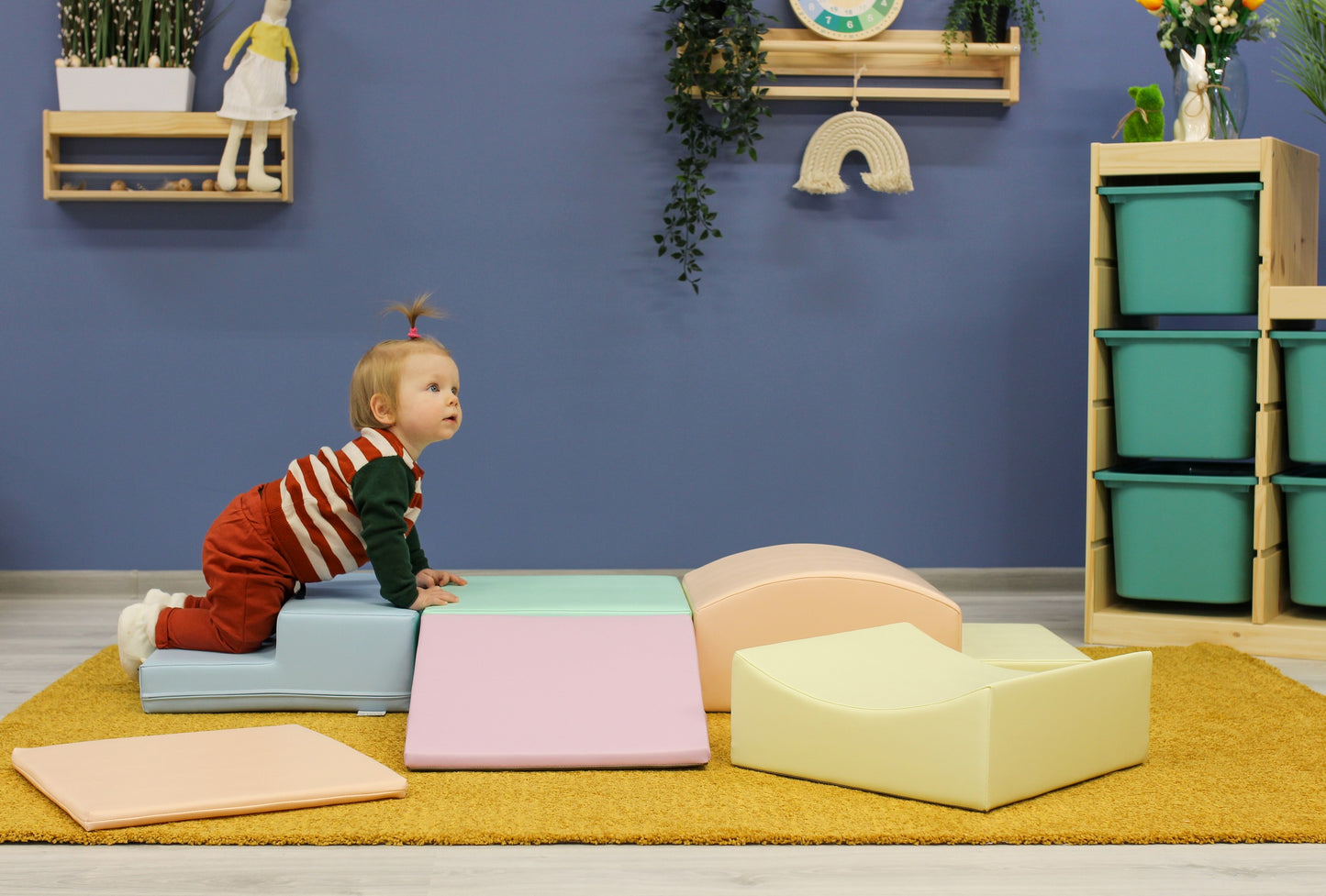 Jeu de blocs en mousse pastel pour enfants - KIWI UNIVERS