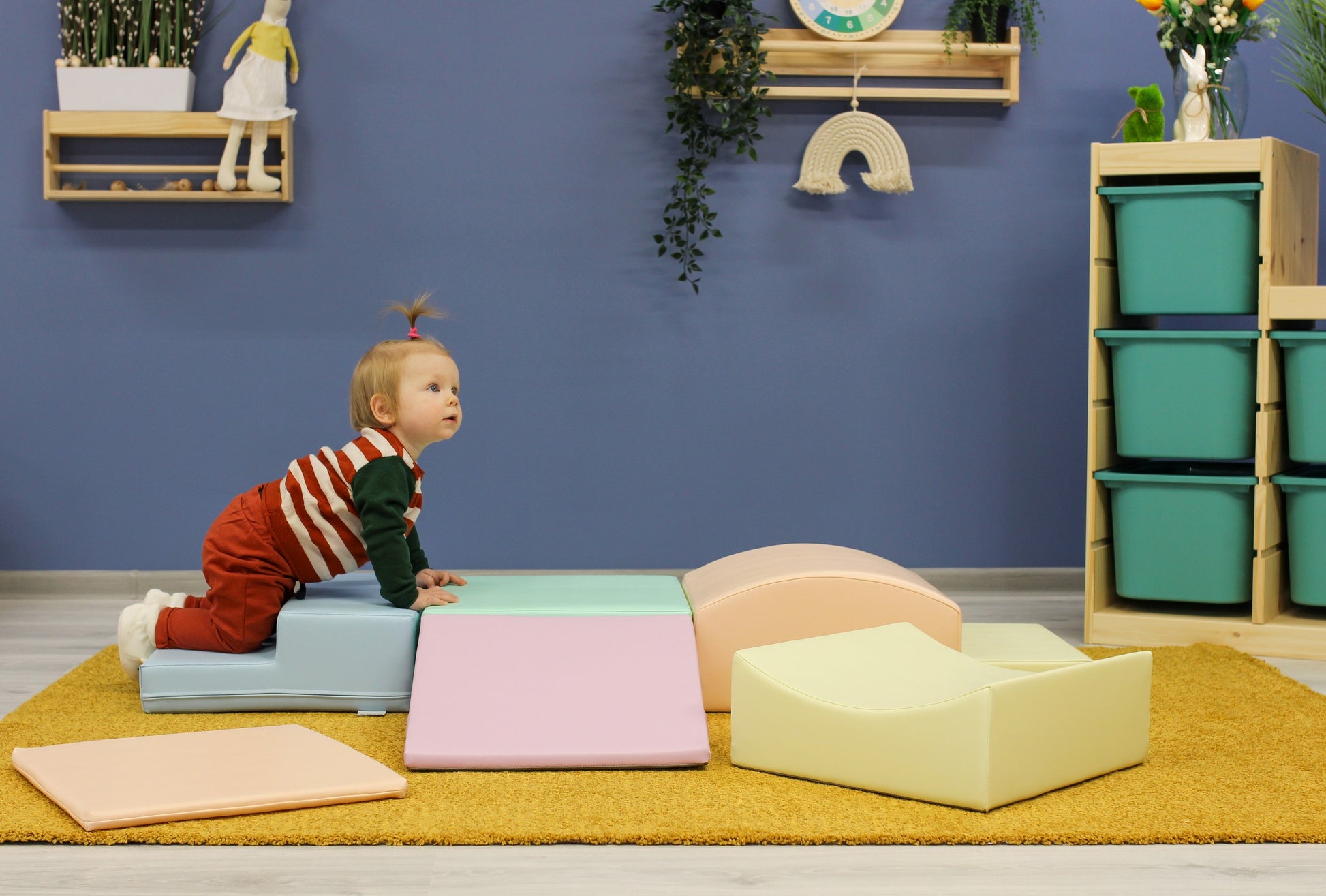 Jeu de blocs en mousse pastel pour enfants - KIWI UNIVERS