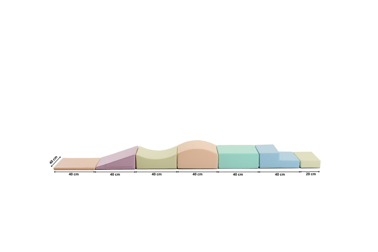 Jeu de blocs en mousse pastel pour enfants - KIWI UNIVERS