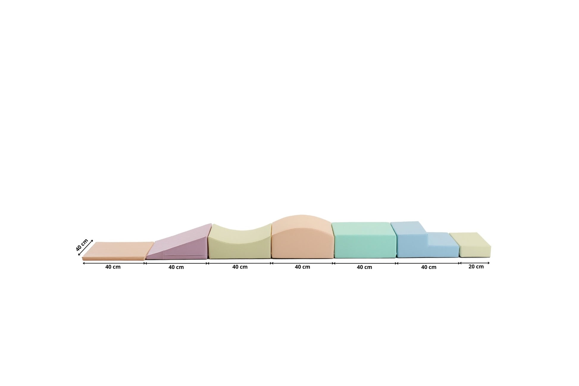 Jeu de blocs en mousse pastel pour enfants - KIWI UNIVERS