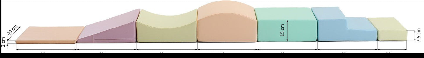 Jeu de blocs en mousse pastel pour enfants - KIWI UNIVERS