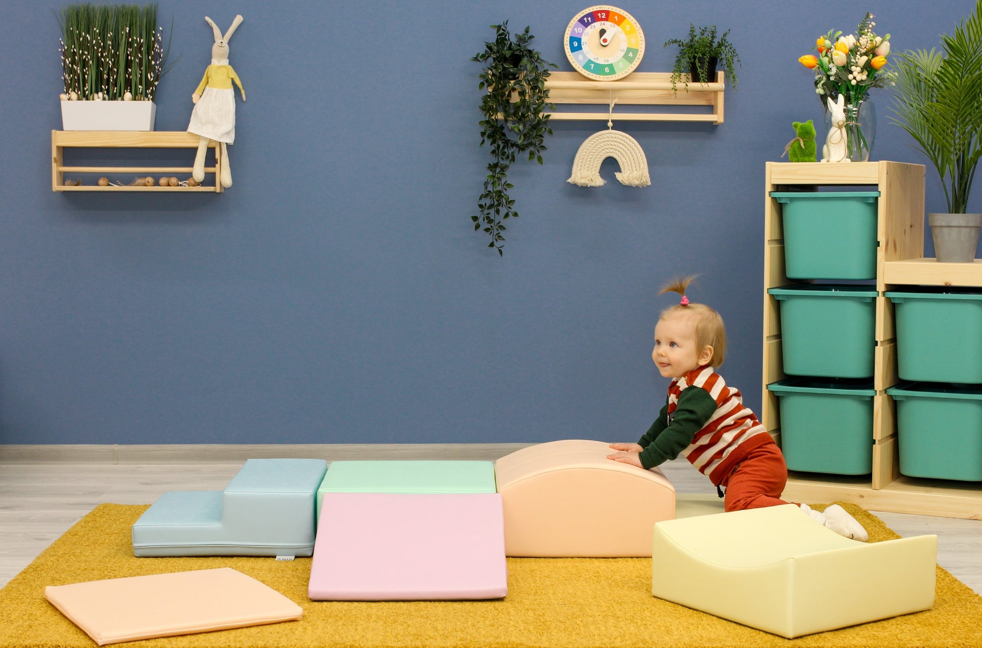 Jeu de blocs en mousse pastel pour enfants - KIWI UNIVERS