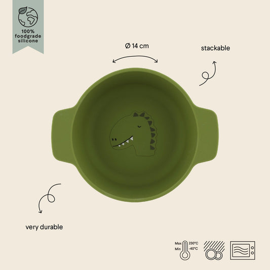 Silicone Bowl for Kids - Mr. Dino - KIWI UNIVERS