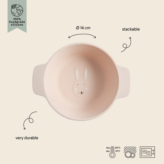 Silicone Bowl for Kids - Mrs. Rabbit - KIWI UNIVERS