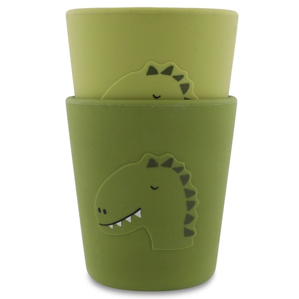 Silicone Cups, 2 - Pack - Mr. Dino - KIWI UNIVERS