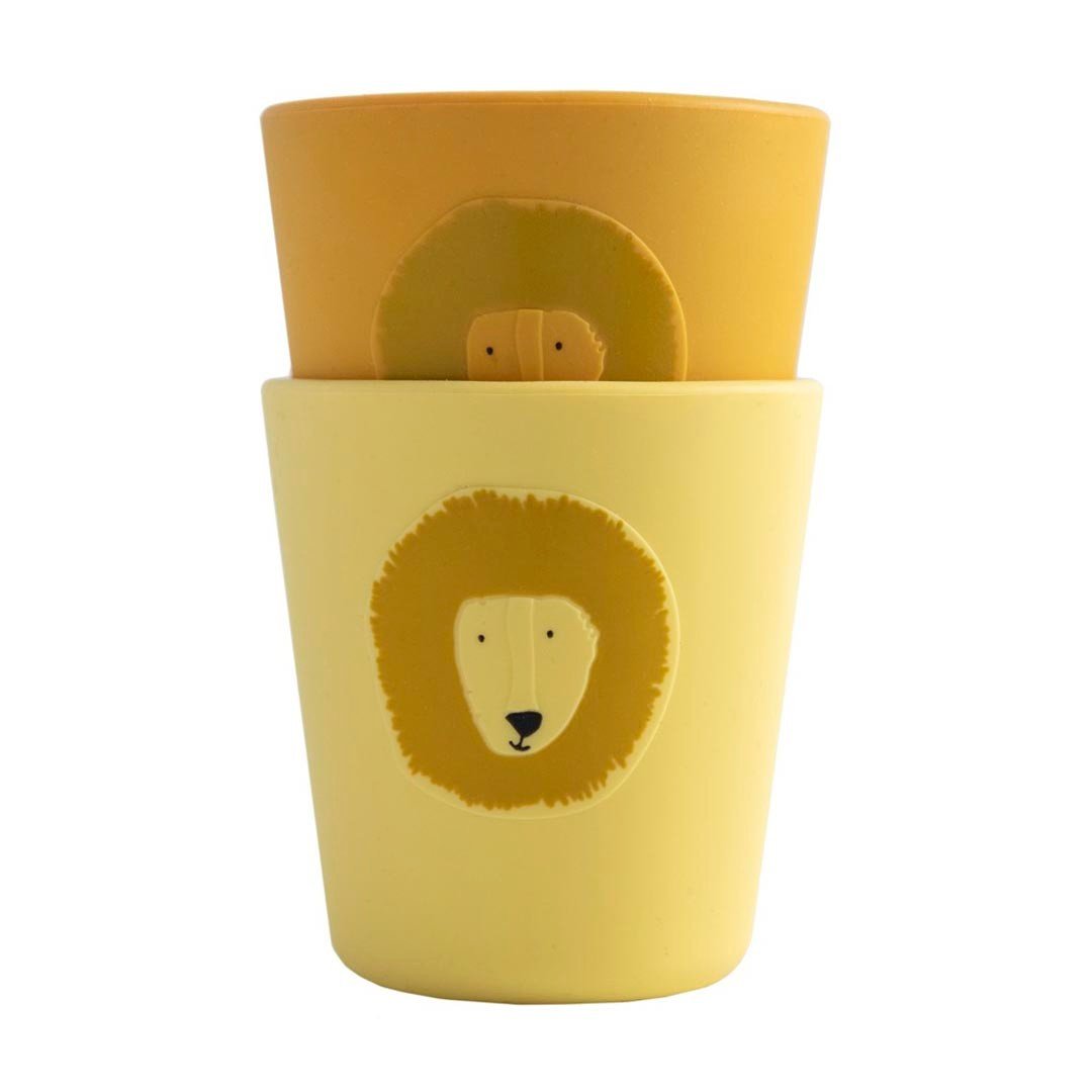 Silicone Cups, 2 - Pack - Mr. Lion - KIWI UNIVERS