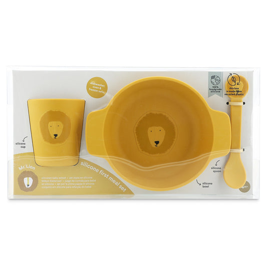 Silicone First Meal Set for Kids - Mr. Lion - KIWI UNIVERS