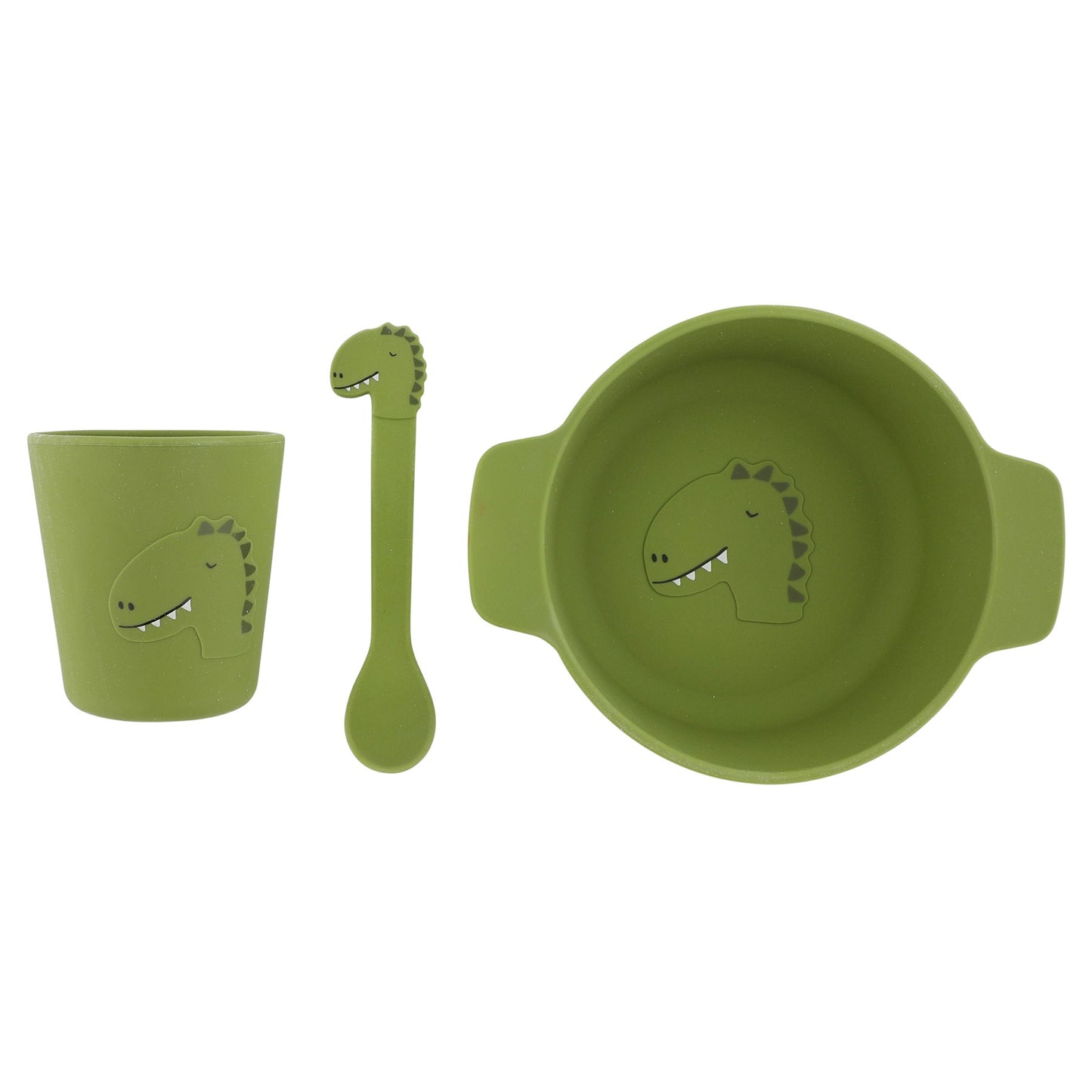 Silicone First Meal Set for Kids - Mr. Dino - KIWI UNIVERS