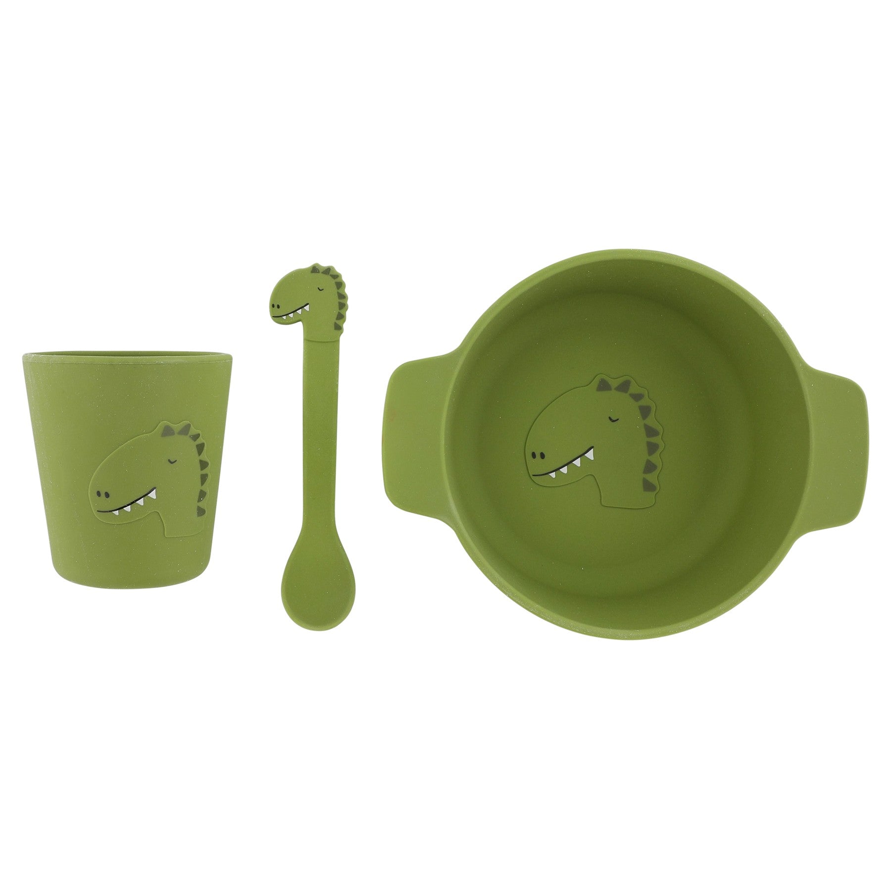 Silicone First Meal Set for Kids - Mr. Dino - KIWI UNIVERS