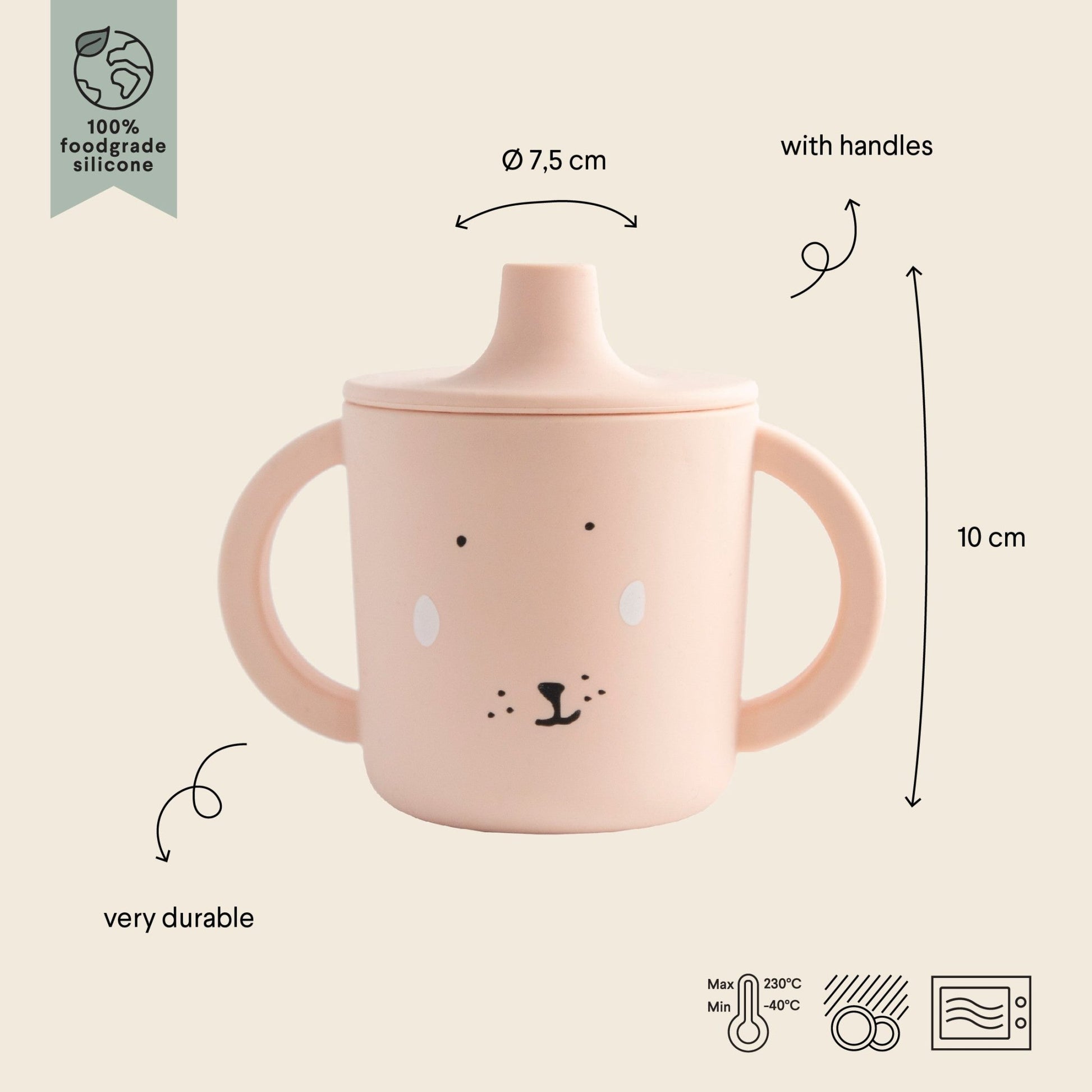 Silicone Sippy Cup - Mrs. Rabbit - KIWI UNIVERS