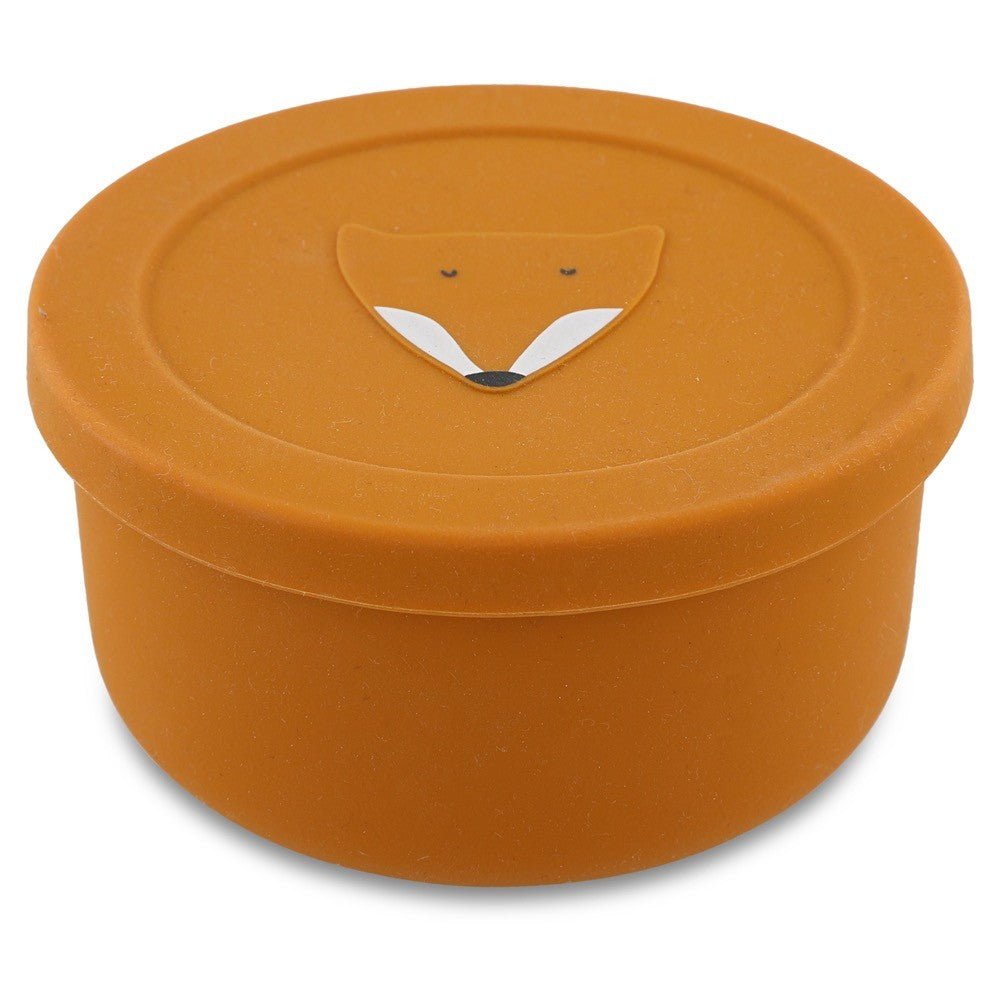 Silicone Snack Container with Lid - Mr. Fox - KIWI UNIVERS