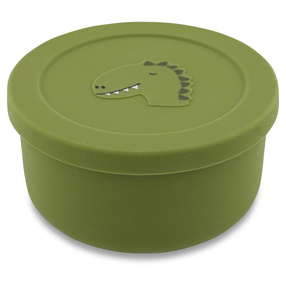 Silicone Snack Container with Lid - Mr. Dino - KIWI UNIVERS