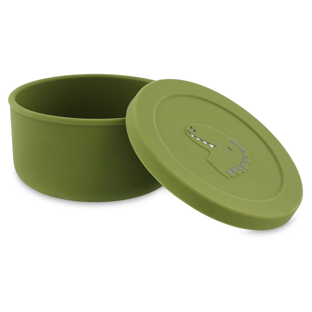Silicone Snack Container with Lid - Mr. Dino - KIWI UNIVERS