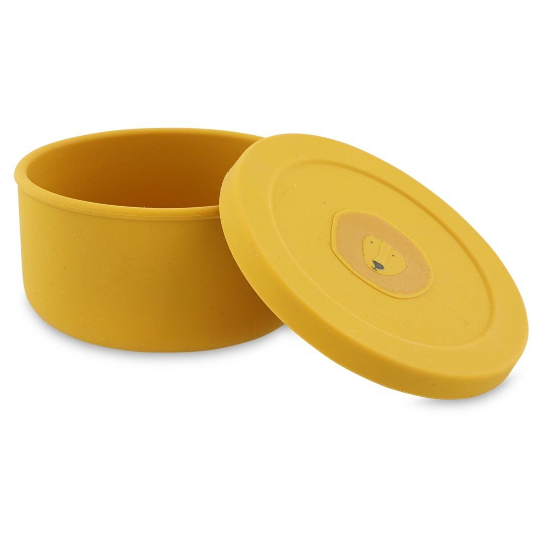 Silicone Snack Container with Lid - Mr. Lion - KIWI UNIVERS