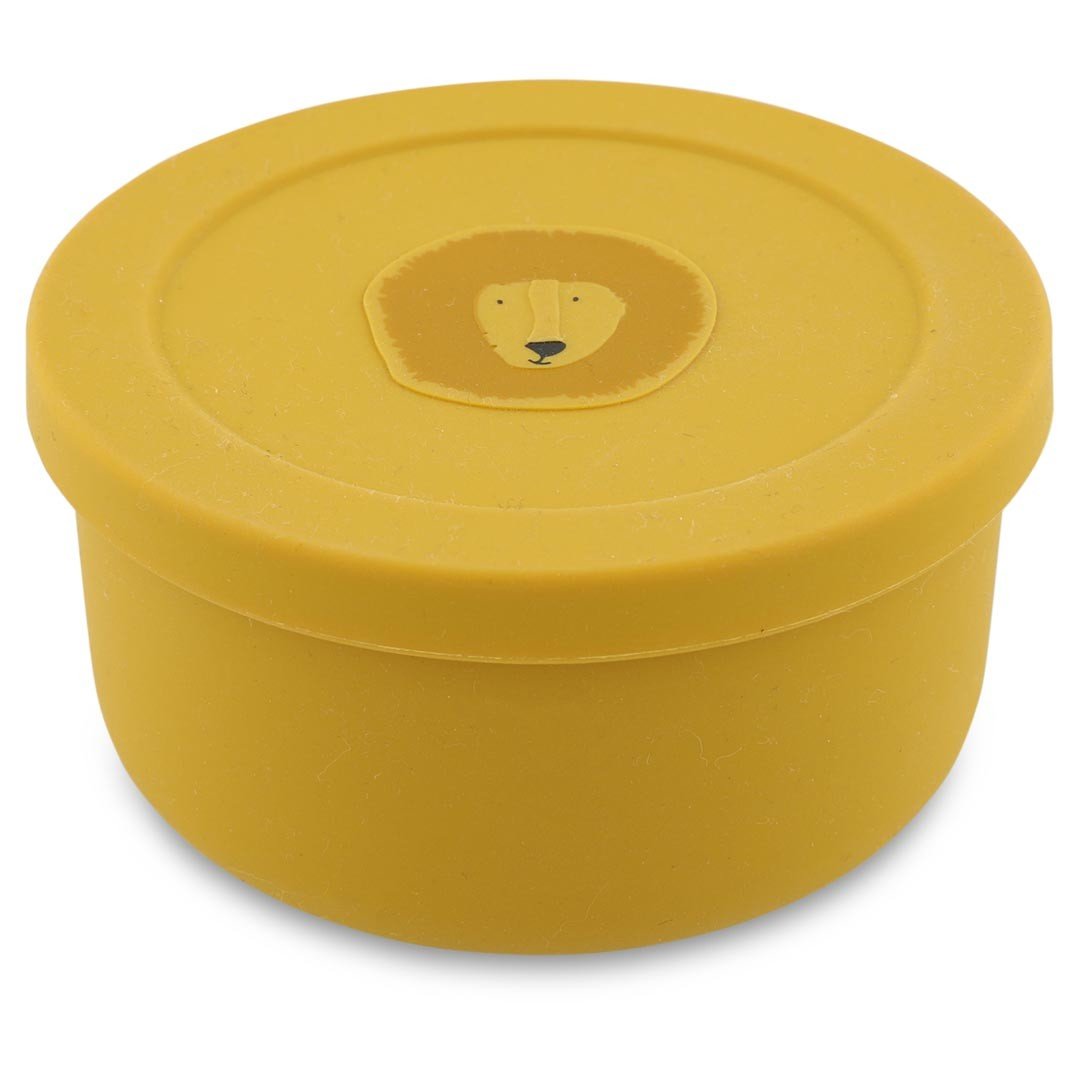 Silicone Snack Container with Lid - Mr. Lion - KIWI UNIVERS